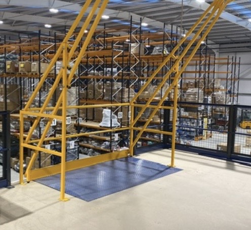 Mezzanine floor delivered efficiently